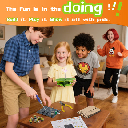 STEM DIY Assembly Tesla Lightning Coil  - Fun Science Kit for Kids & Teens