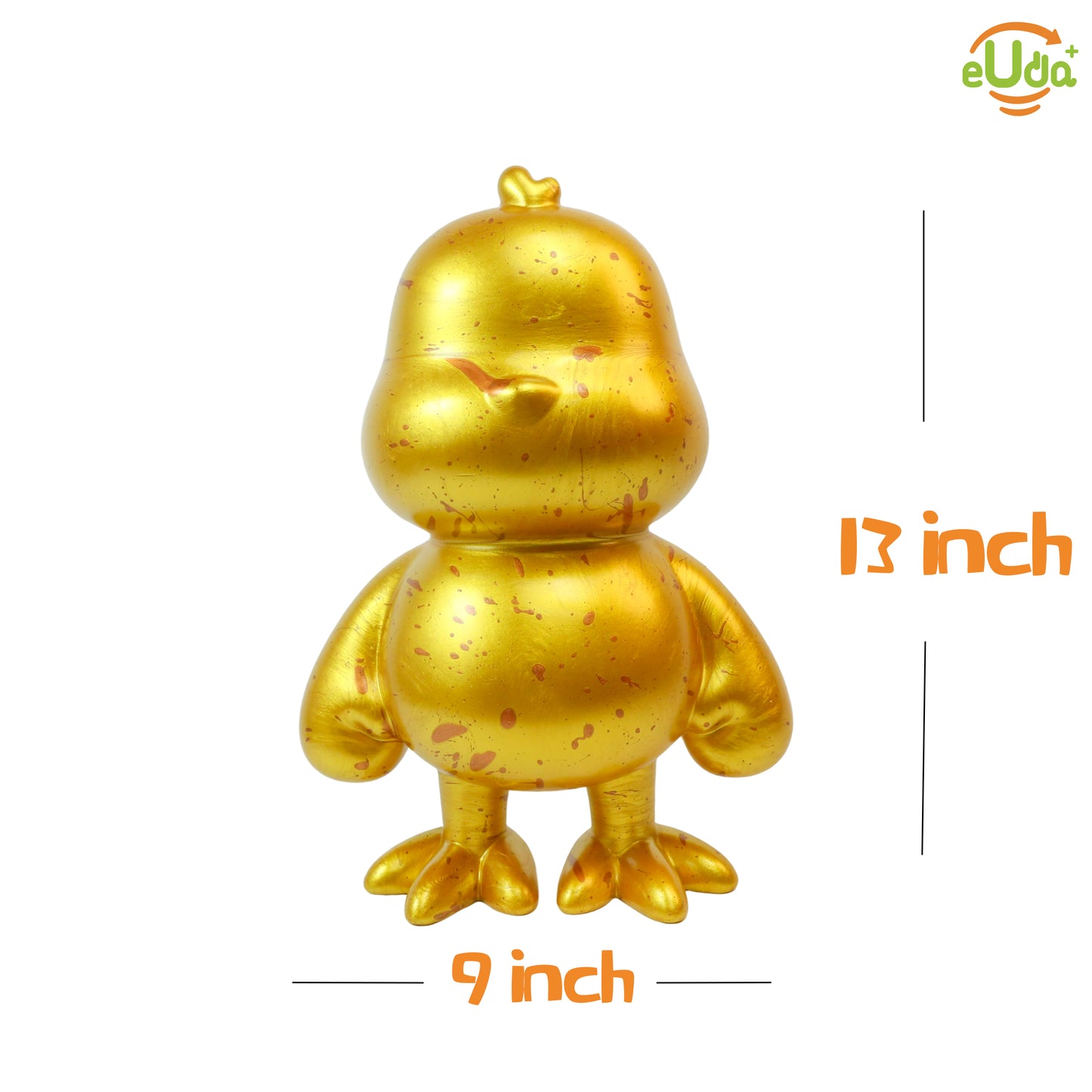 Viral Sensation: Handmade Fluid Chick Figurine – Quirky, One-of-a-Kind Cartoon Sculpture | Polyresin Decor