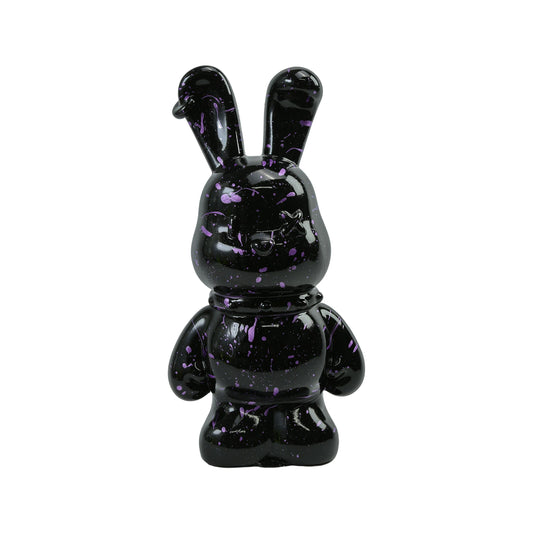 Viral Sensation: Handmade Fluid Bunny Figurine – Quirky, One-of-a-Kind Cartoon Sculpture | Polyresin Decor