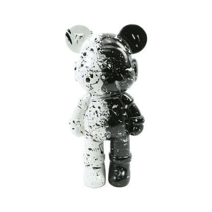 Viral Sensation: Handmade Fluid Bear Figurine – Quirky, One-of-a-Kind Cartoon Sculpture | Polyresin Decor