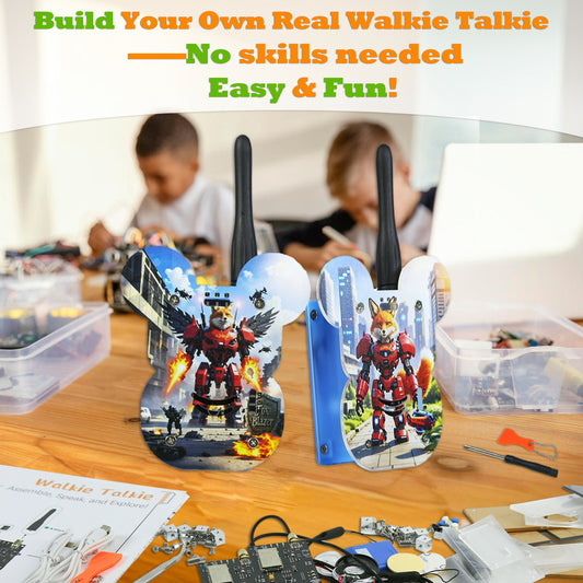 STEM DIY Assembly Walkie Talkies Kit  - Fun Science Kit for Kids & Teens