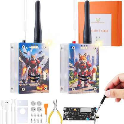 STEM DIY Assembly Walkie Talkie Kit  - Fun Science Kit for Kids & Teens