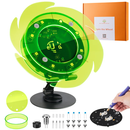 STEM DIY Soldering Spin the Wheel - Fun Science Kit for Kids & Teens