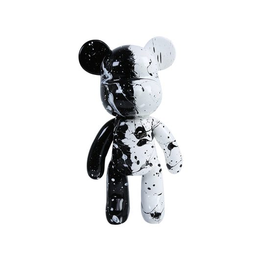 Viral Sensation: Handmade Fluid Bear Figurine – Quirky, One-of-a-Kind Cartoon Sculpture | Polyresin Decor