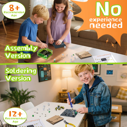 STEM DIY Assembly Tesla Lightning Coil  - Fun Science Kit for Kids & Teens