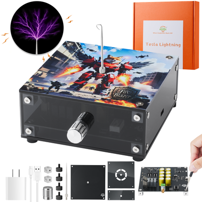 STEM DIY Assembly Tesla Lightning Coil  - Fun Science Kit for Kids & Teens