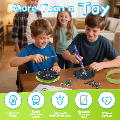 STEM DIY Assembly Spin the Wheel - Fun Science Kit for Kids & Teens