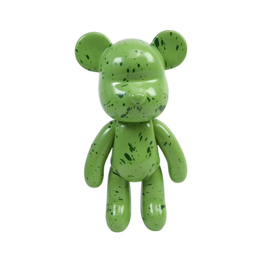 Viral Sensation: Handmade Fluid Bear Figurine – Quirky, One-of-a-Kind Cartoon Sculpture | Polyresin Decor