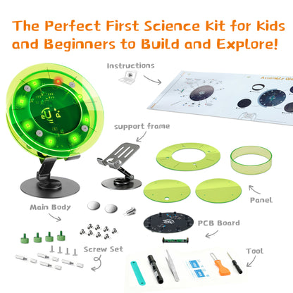 Spin The Wheel Assembly STEM Science Building Kit for Kids–Electronic Easy DIY Science Gadgets & Crafts–Unique Educational Gift Toys