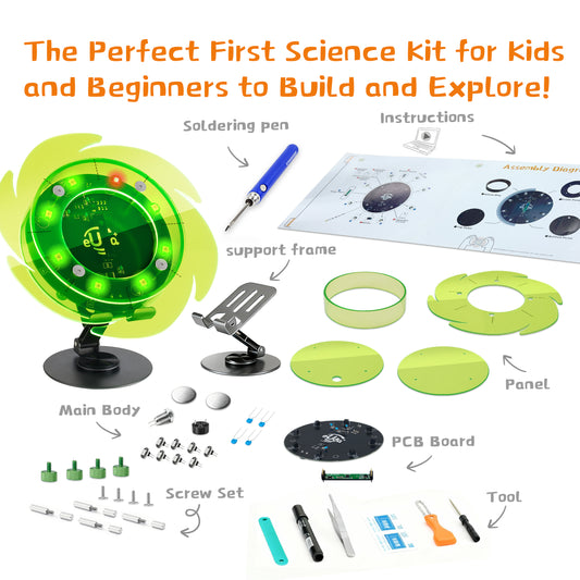 Spin The Wheel Soldering STEM Science Building Kit for Kids–Electronic Easy DIY Science Gadgets & Crafts–Unique Educational Gift Toys