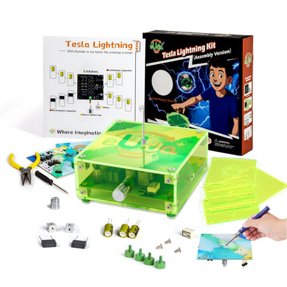Tesla Lightning Soldering STEM Science Electronic Building Kit for Kids–Easy DIY & Crafts–Unique Educational Gift Toys
