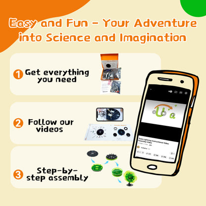 Spin The Wheel Soldering STEM Science Building Kit for Kids–Electronic Easy DIY Science Gadgets & Crafts–Unique Educational Gift Toys