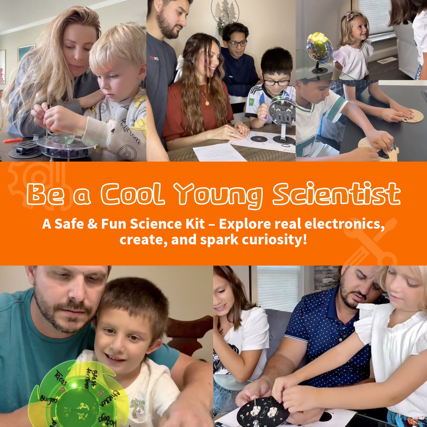 Spin The Wheel Soldering STEM Science Building Kit for Kids–Electronic Easy DIY Science Gadgets & Crafts–Unique Educational Gift Toys