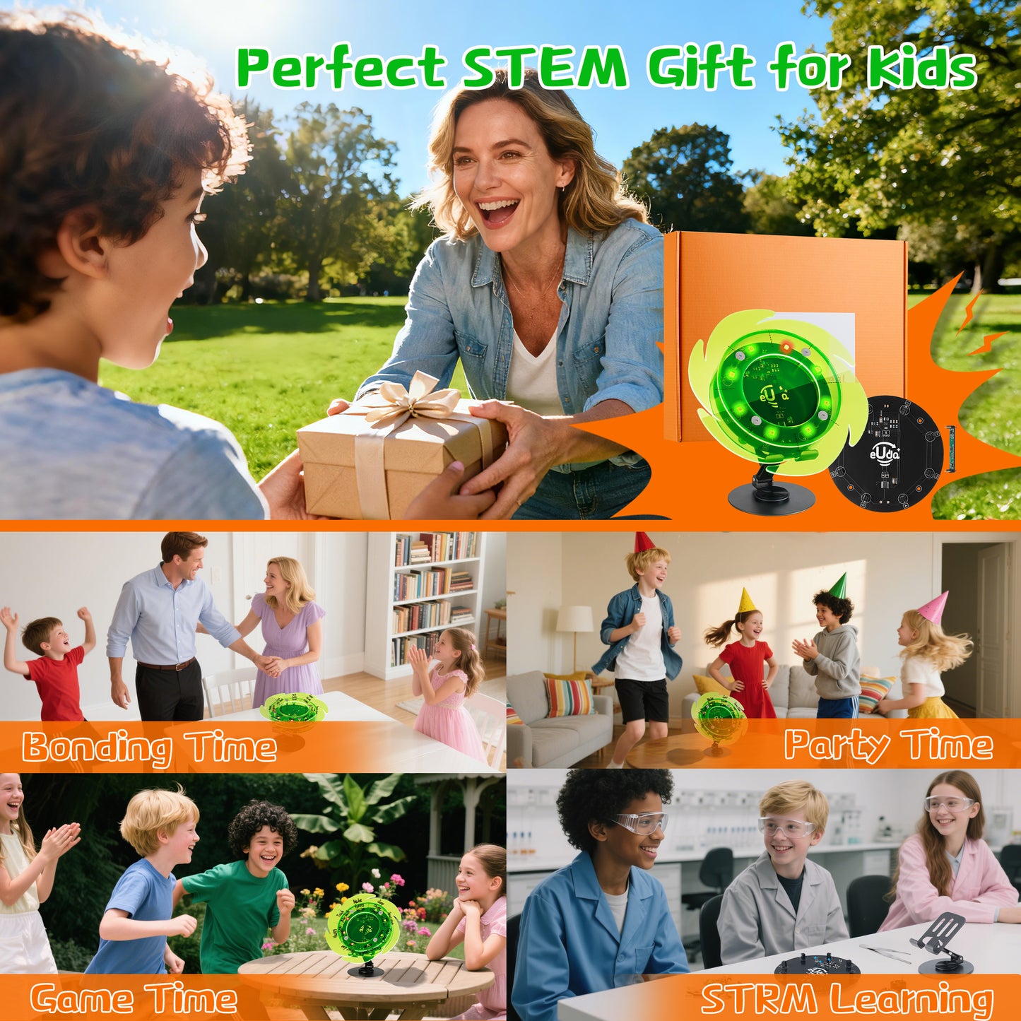 Spin The Wheel Soldering STEM Science Building Kit for Kids–Electronic Easy DIY Science Gadgets & Crafts–Unique Educational Gift Toys