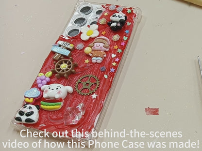 Trending DIY Cream Gel SamSung Phone Case – Handmade, One-of-a-Kind Art Gift | Limited Edition