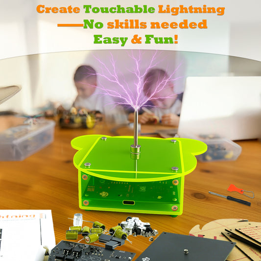 STEM DIY Assembly Tesla Lightning Coil  - Fun Science Kit for Kids & Teens