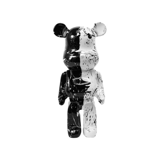 Viral Sensation: Handmade Fluid Bear Figurine – Quirky, One-of-a-Kind Cartoon Sculpture | Polyresin Decor